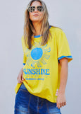 Sunshine State of Mind Ringer Tee- Yellow