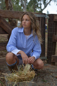 SEASCAPE BLAIR GINGHAM SHIRT- Baby Blue