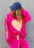 Velour Sweat- Pink