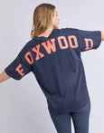 Interval Tee- Navy/Orange