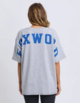 Interval Tee- Grey Marle/Blue