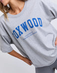 Interval Tee- Grey Marle/Blue