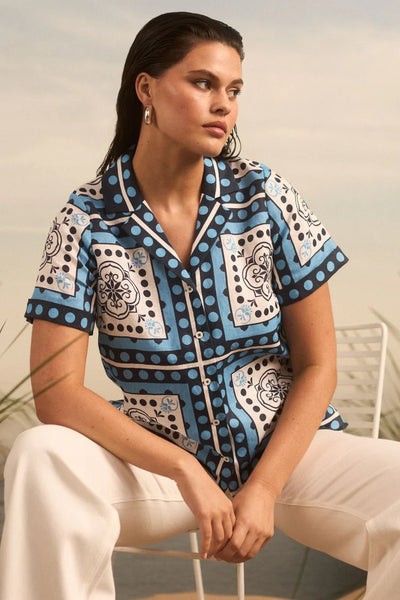 Lumen Top- Bay Scarf