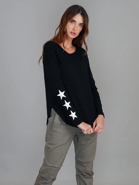 Rita Star x6 Long Sleeve T Shirt- Black