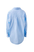 Peta Oversized Shirt- Sky Blue