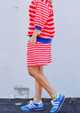Summer Carnival Stripe Short- Pink/Red