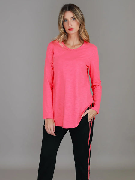 Scarlett Long Sleeve T Shirt- Bubblegum