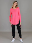 Scarlett Long Sleeve T Shirt- Bubblegum
