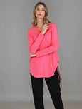 Scarlett Long Sleeve T Shirt- Bubblegum