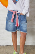 Frayed Denim Carpenter Short