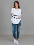 Junee Curved Hem T Shirt