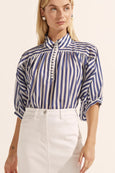 Adage Top- Navy Stripe