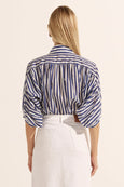 Adage Top- Navy Stripe