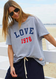 Love 1976 Stripe Tee- Navy/White Stripe