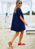 Salt and Sunshine Towelling Cover-Up- Navy