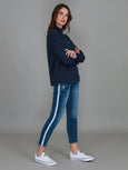 Gianna Half Zip Sweat- Ink