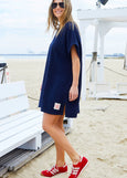 Salt and Sunshine Towelling Cover-Up- Navy