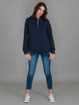 Gianna Half Zip Sweat- Ink