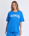 Interval Tee- Bright Blue/White