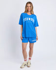 Interval Tee- Bright Blue/White