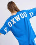 Interval Tee- Bright Blue/White