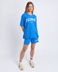 Interval Tee- Bright Blue/White