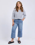 Sidney Cropped Wide Leg Jean Light Blue Wash