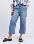 Sidney Cropped Wide Leg Jean Light Blue Wash