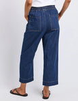 Greta Slim Leg Denim Pant- Sapphire