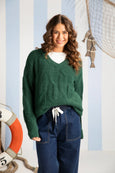 Greta Slim Leg Denim Pant- Sapphire