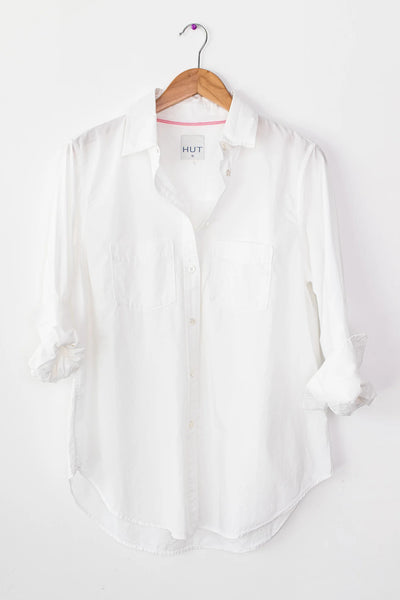Amelia Cotton Shirt- White