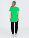 Elwood Curved Hem Tee- Nephrite