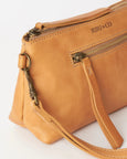 Small Leather Essential Pouch- Natural