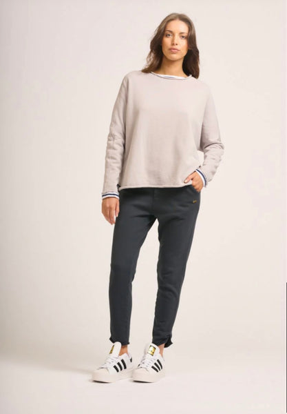 Raw Long Sleeve Sweatshirt-French Grey