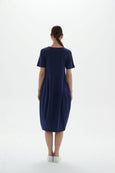 Short Sleeve Diagonal Dress