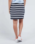 Cassie Skirt Stripe- Navy/White
