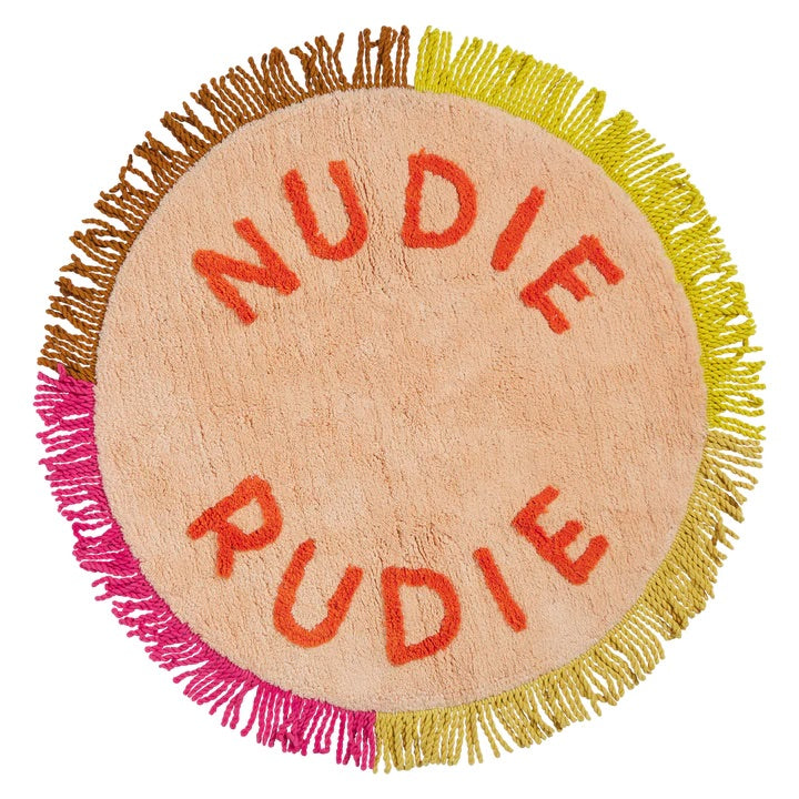 Tula Round Nudie Bath Mat- Powder