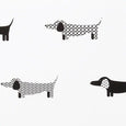 Dachshund Panache Dog Cork Backed Coasters Set of 4 | Black & White