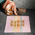 Tula Nudie Bath Mat- Bubblegum Stripe