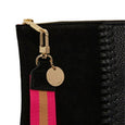 Paige Whip Stitch Clutch - Black