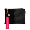 Paige Whip Stitch Clutch - Black